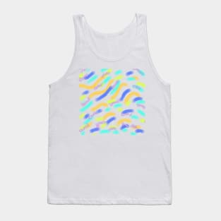 Colorful watercolor abstract glitter art Tank Top